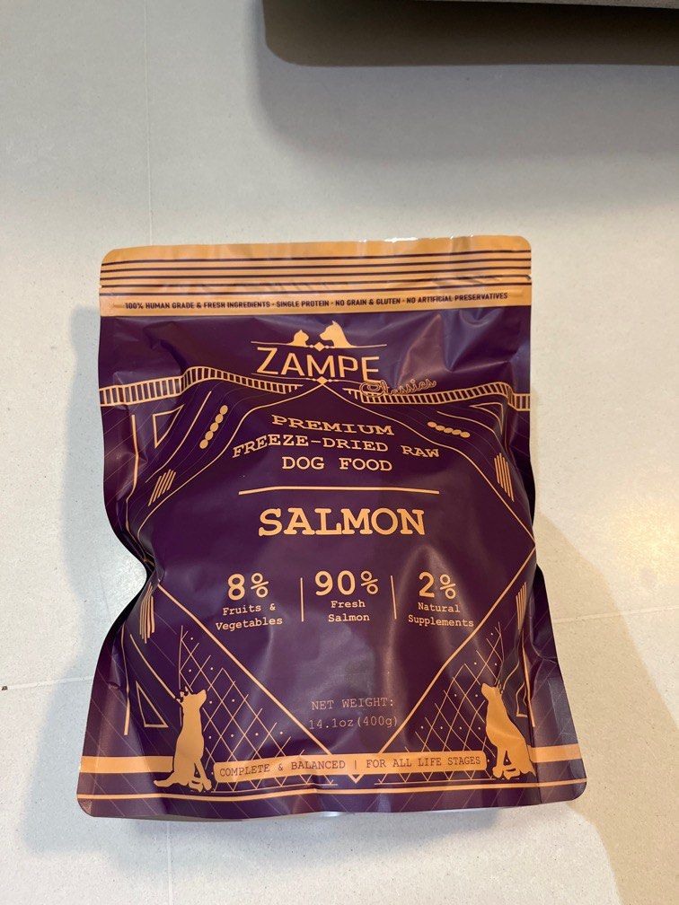 Zampe freeze dried salmon - dog (Category: Pet Food) located in Singapore. Submitted by ylts (Listing ID 1366495265, Image 1). Description: $30.