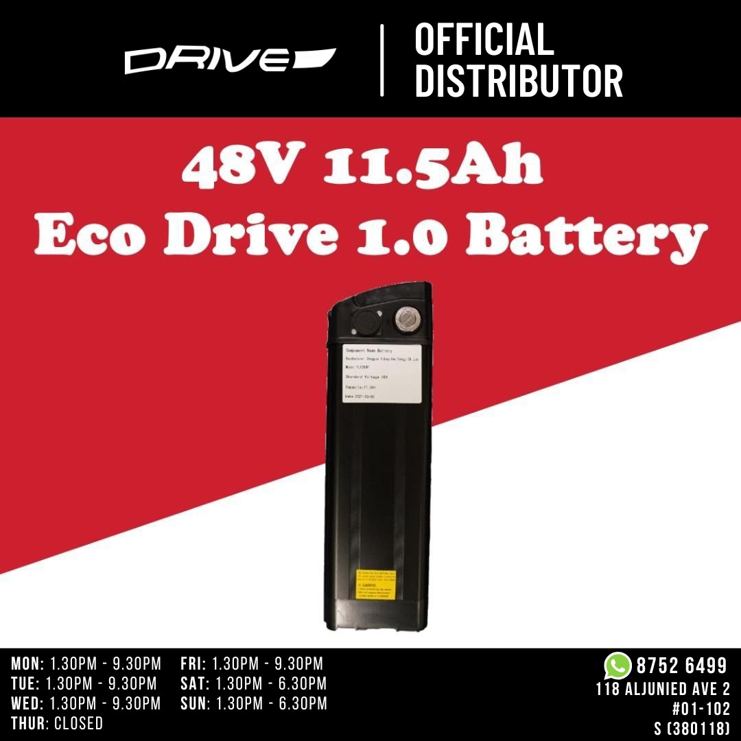 48v 11.5AH Eco Drive Version 1 & Junior LG Battery pmd ebike e-bike ...