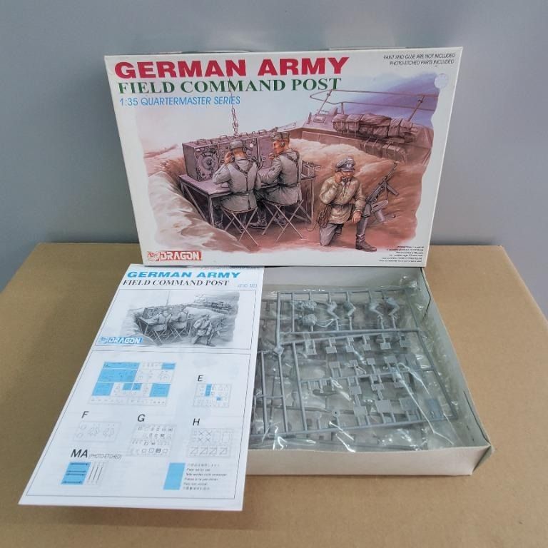 全新絕版 Dragon 威龍 3823 (1997年)-1/35-德國陸軍野戰指揮所 / German Army Field Command ...