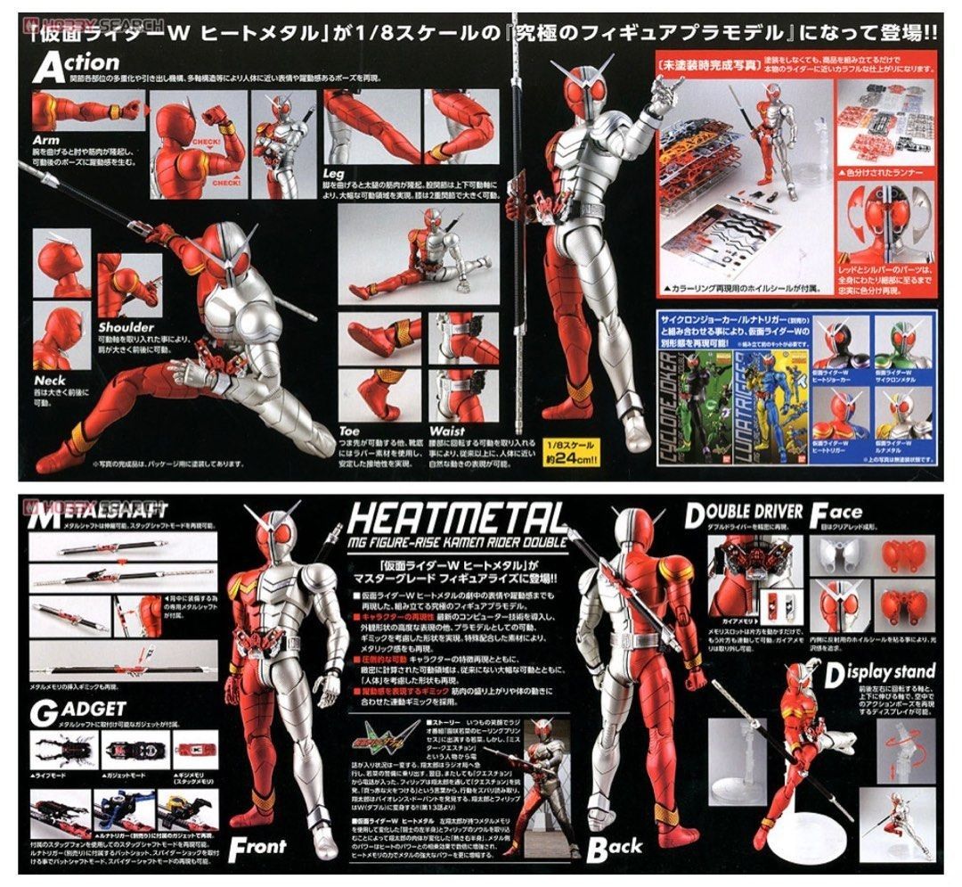 Bandai Mastergrade Masked Rider Heatmetal (Category: Gundam Model Kits) located in Singapore. Submitted by stancurio (Listing ID 1361939883, Image 1). Description: BNIB.