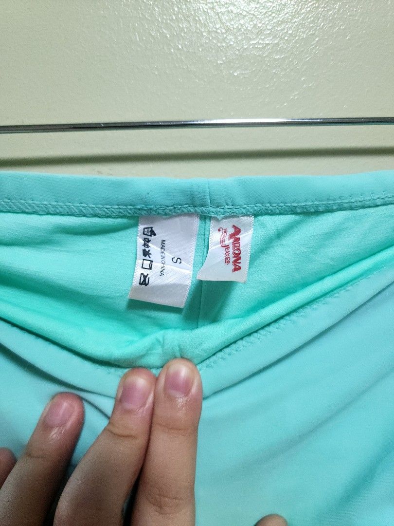 Bikini bottom mid to high waist (Category: Bikinis & Swimsuits) located in Cabanatuan. Submitted by vclarem (Listing ID 1361918954, Image 3). Description: Bikini bottom mid to high waist Lightly used in good condition only needs wash due to storage Small on tag but fits medium Inside lining clean RFS: decluttering Measurement when laid flat in inches: Waist 14-16 Front rise 7 Leg hole 9 MOP: BPI, Gcash, Maya SF c/o buyer thru J&T.