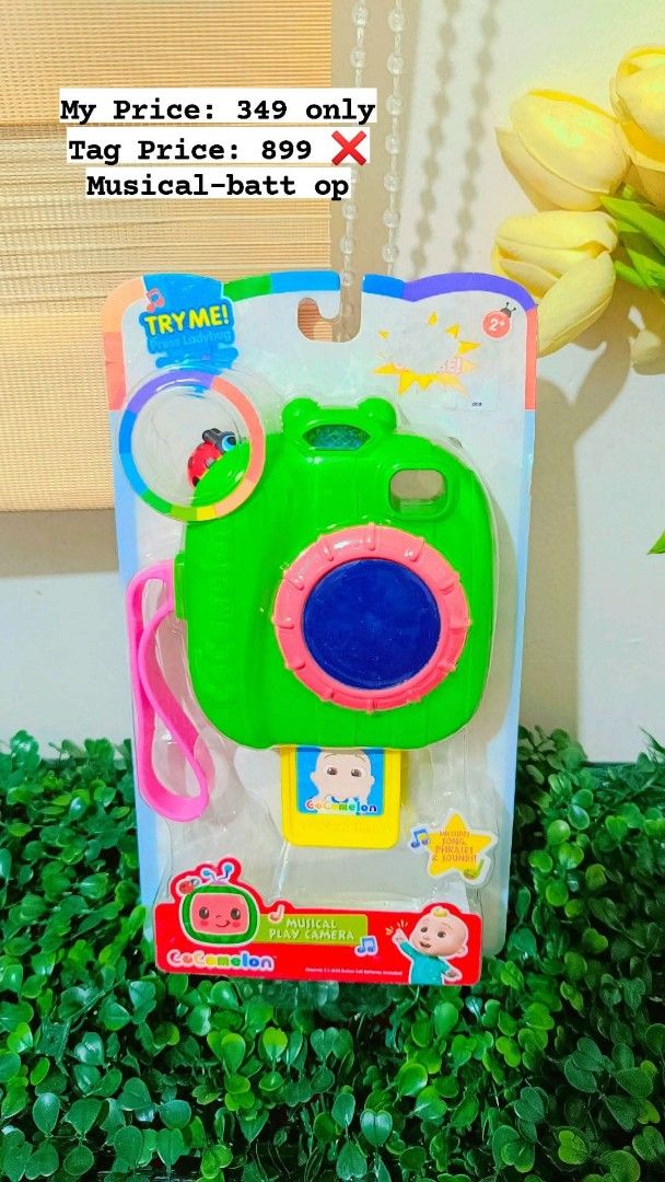 Cocomelon Musical Play Camera (Category: Kids Toys) located in Quezon City. Submitted by mhoniqvela04 (Listing ID 1361807851, Image 1). Description: Guaranteed Original💯 Brandnew/Mall Pullout✅ Cheaper than Mall Price✅ 100% Working✅ Complete Set✅ Actual Pic Posted✅.