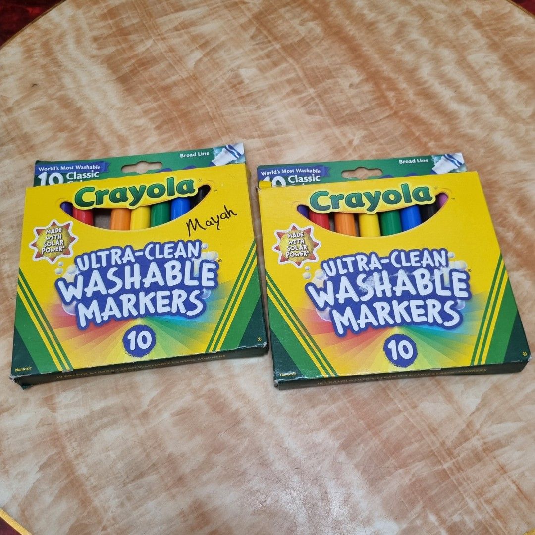 2 boxes Crayola Washable Markers (Category: Craft Supplies & Tools) located in Makati City. Submitted by bentabolsbykd (Listing ID 1361844603, Image 1). Description: not used. bought in US ultra Clean Washable Markers php 200 for 2 boxes available.