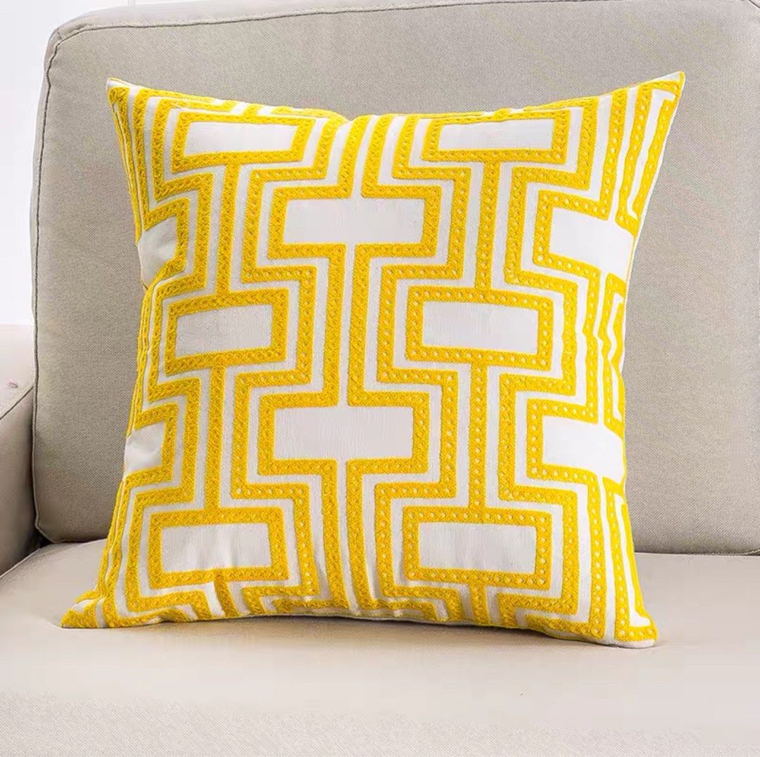 Vibrant Geometric Cushion Covers – Add a Pop of Color to Your Space!