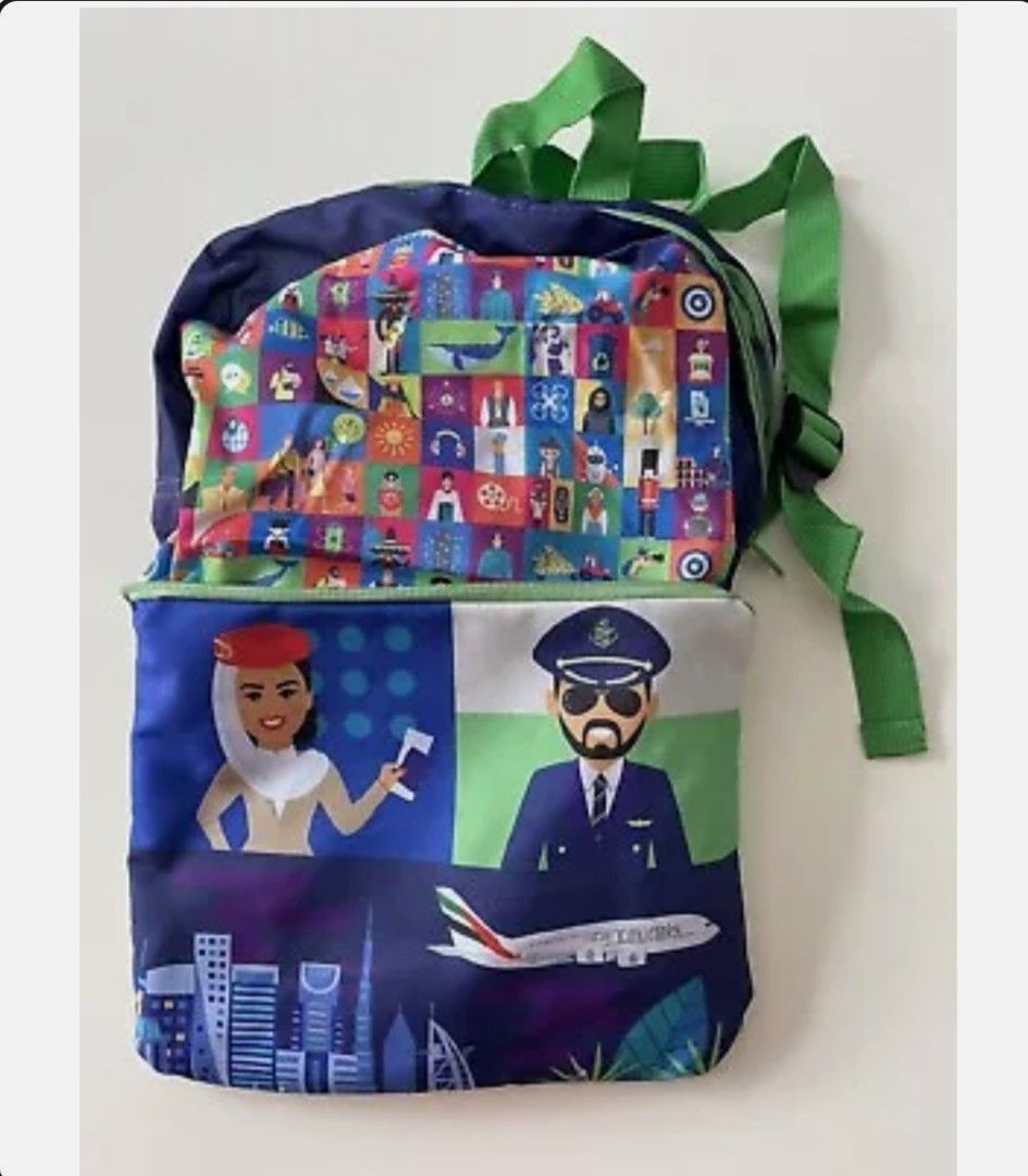 Emirates kids backpack brand new (Category: Other Babies Going Out Needs) located in Quezon City. Submitted by ann78uy (Listing ID 1361814113, Image 1). Description: emirates kids backpack brand new P280 each 5 pcs available shipping c/o buyer.