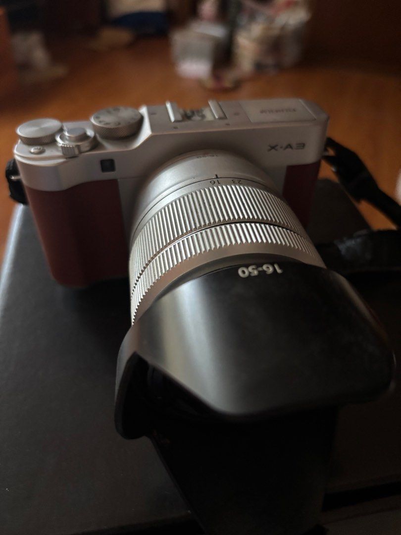 FUJIFILM A-X3 LIKE NEW CONDITION (Category: Cameras) located in Las Pinas. Submitted by monicasellsstuff (Listing ID 1361809984, Image 2). Description: RFS: decluttering BARELY USED INCLUSION: Box Issues: no issues MOP: BPI DELIVERY C/O BUYER LALAMOVE OR LBC LOC. LAS PIÑAS DAANGHARI.