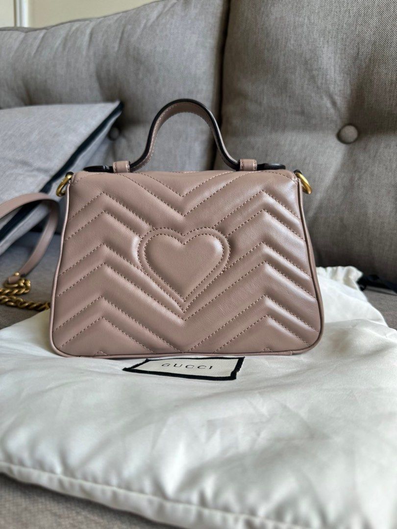 Gucci Marmont Bag in size small (Category: Luxury Bags & Wallets) located in Pasay City. Submitted by eilalim (Listing ID 1361879785, Image 2). Description: Bought in Europe Original price is 1980 Euro( around 120k in peso) In very prestine condition Personal used only Avail for lay-away 68k Open for authentication .