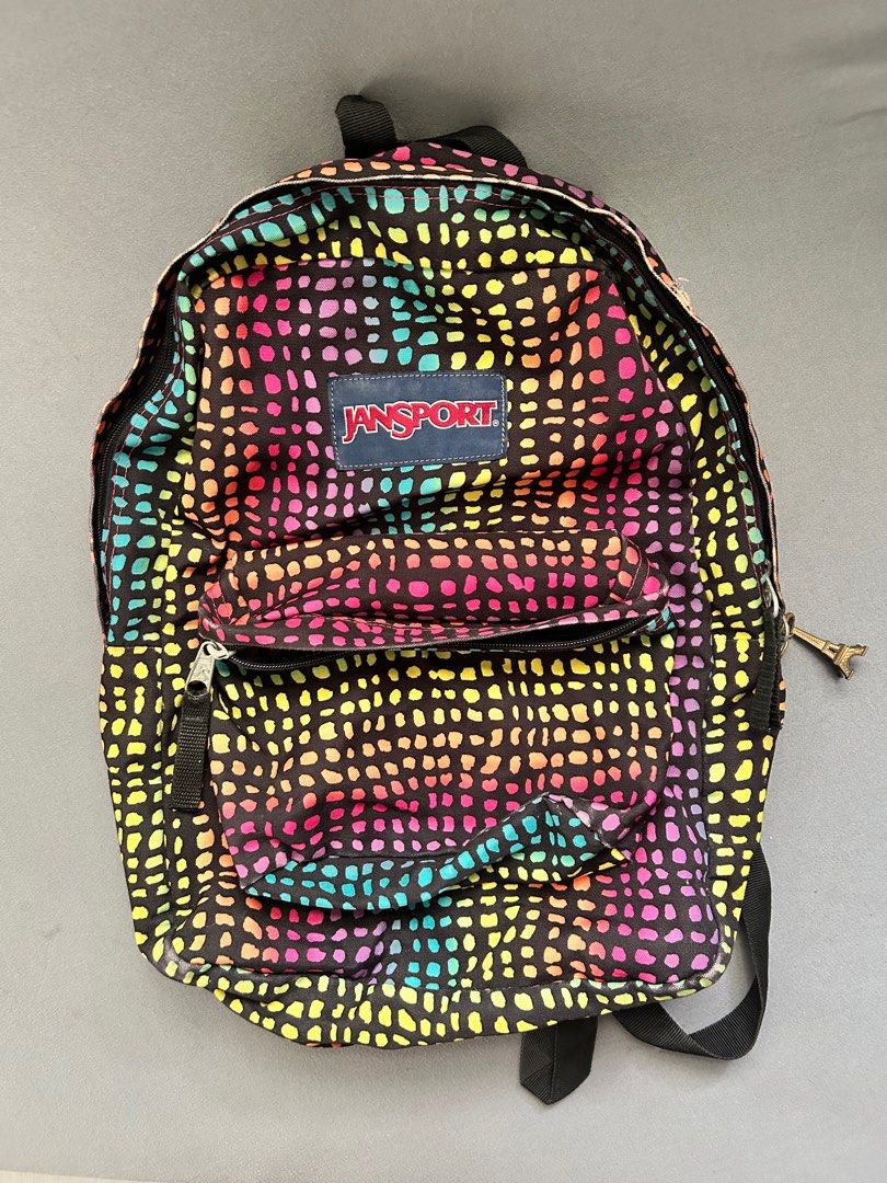Jansport Rainbow Backpack (Category: Backpacks) located in Mandaluyong City. Submitted by dessaint (Listing ID 1361862206, Image 1). Description: .