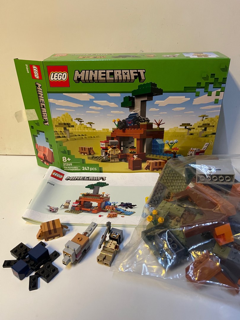 Lego Minecraft 21269 The Armadillo Mine Expedition [2025], Hobbies ...