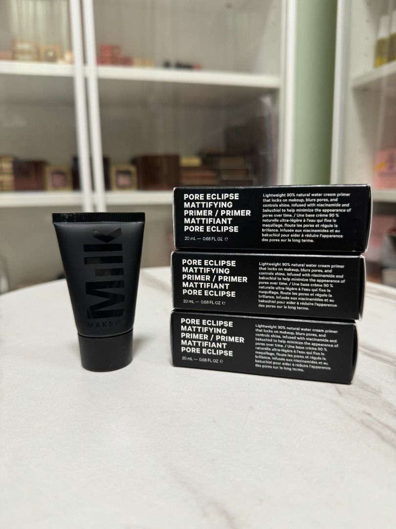 MILK MAKEUP Pore Eclipse Mattifying Primer (Category: Makeup) located in Quezon City. Submitted by happyfactoryph (Listing ID 1361826154, Image 3). Description: MILK MAKEUP Pore Eclipse Mattifying Primer 20 ml for only P1690 🌸 ⭐ MOP: COD, BPI, BDO, Metrobank, Gcash ⭐ Shipping: Grab, Lalamove, J&T, LBC⁣ ⁣ ⭐ ORDER Form Name: Order(s): Contact Number: Delivery Address: ⭐ Prices listed reflect current promotional offers and are subject to change bas