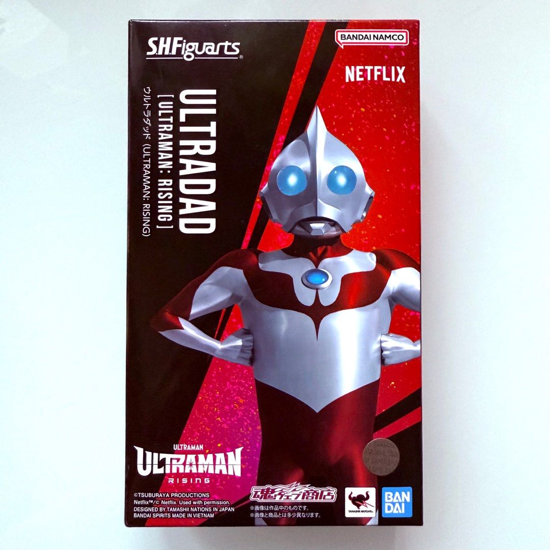 MISB Bandai s.h.figuarts Netflix film Ultraman Rising Ultradad SHFiguarts SHF Action Figure, Authentic, New, Sealed & Unopened in Mint Condition Box (Category: Toys & Collectibles) located in Singapore. Submitted by tudor8 (Listing ID 1361923931, Image 1). Description: Authentic, New, Sealed & Unopened in Mint Condition Box😊 Fixed price please, thanks 😊 First come first served basis while stocks last :) Items sold are not exchangeable/ returnab