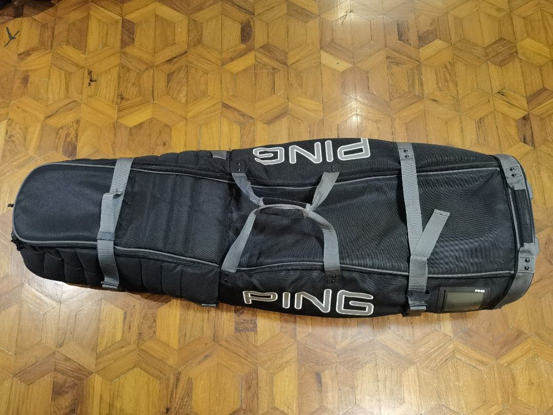 Ping Golf Travel Bag/Case (Category: Golf) located in Pasig City. Submitted by partyonppl (Listing ID 1361886801, Image 2). Description: Ping Folding Golf Travel Bag/Case Like new Great for bag and clubs protection Easily folds in half for easy storage and carry Keep your precious clubs safe during your good holidays and travels. Shipping at buyer's expense No return No exchange.