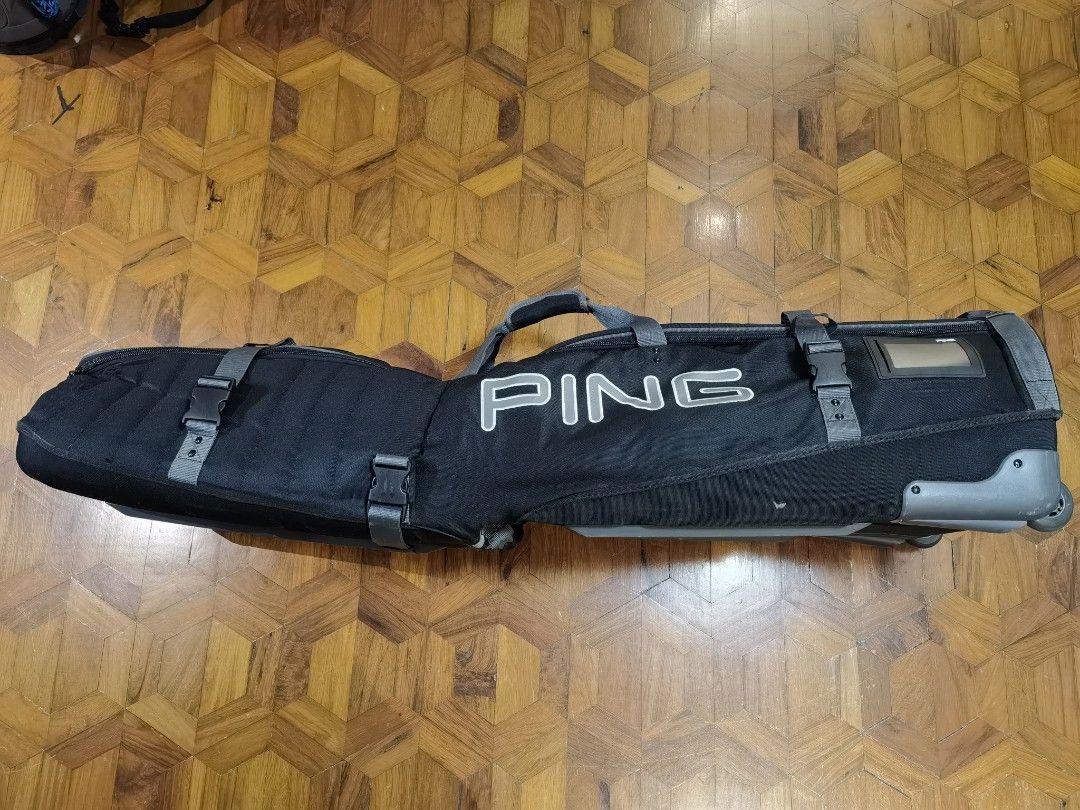 Ping Golf Travel Bag/Case (Category: Golf) located in Pasig City. Submitted by partyonppl (Listing ID 1361886801, Image 3). Description: Ping Folding Golf Travel Bag/Case Like new Great for bag and clubs protection Easily folds in half for easy storage and carry Keep your precious clubs safe during your good holidays and travels. Shipping at buyer's expense No return No exchange.