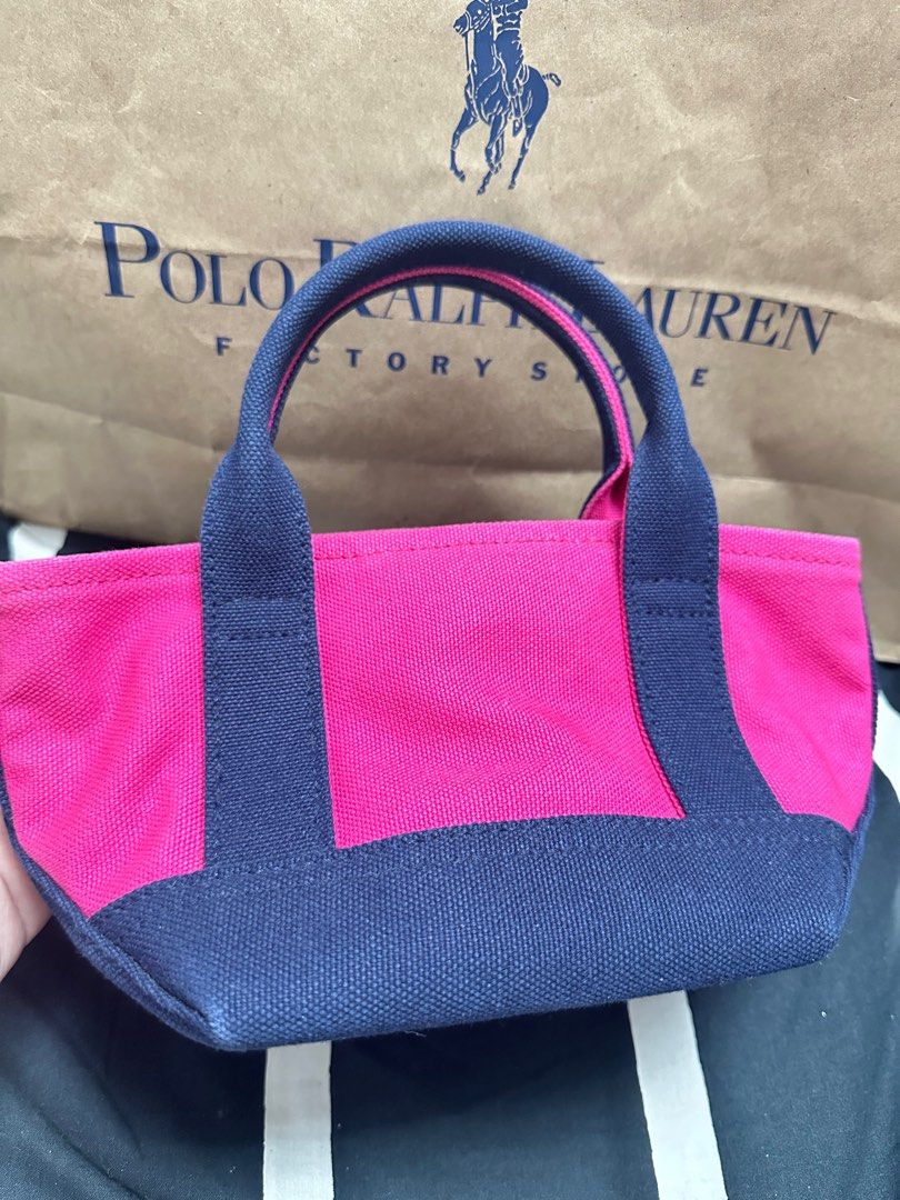 Ralph Lauren Micro big pony tote (Category: Tote Bags) located in Manila. Submitted by davidspreowned (Listing ID 1361892585, Image 3). Description: Ralph Lauren Tote in micro big pony barbie pink in navy blue Inclusion : paperbag.