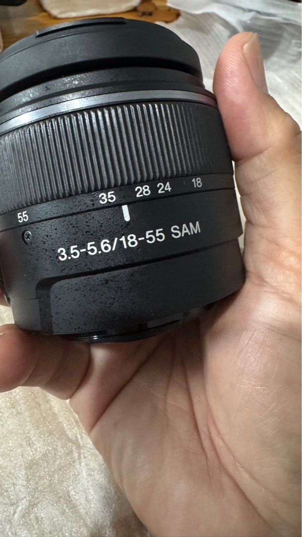 Sony 18-55 SAM used to just test camera (Category: Lens & Kits) located in Baguio. Submitted by oftherock (Listing ID 1361813938, Image 1). Description: Original kitlens of my A77 Never got to use this because I bought a Tamron 17-50 2.8 as my workhorse lens. My Sony 77 cannot be fixed anymore So I am Decluttering as I move to action camera vlogging and photography.
