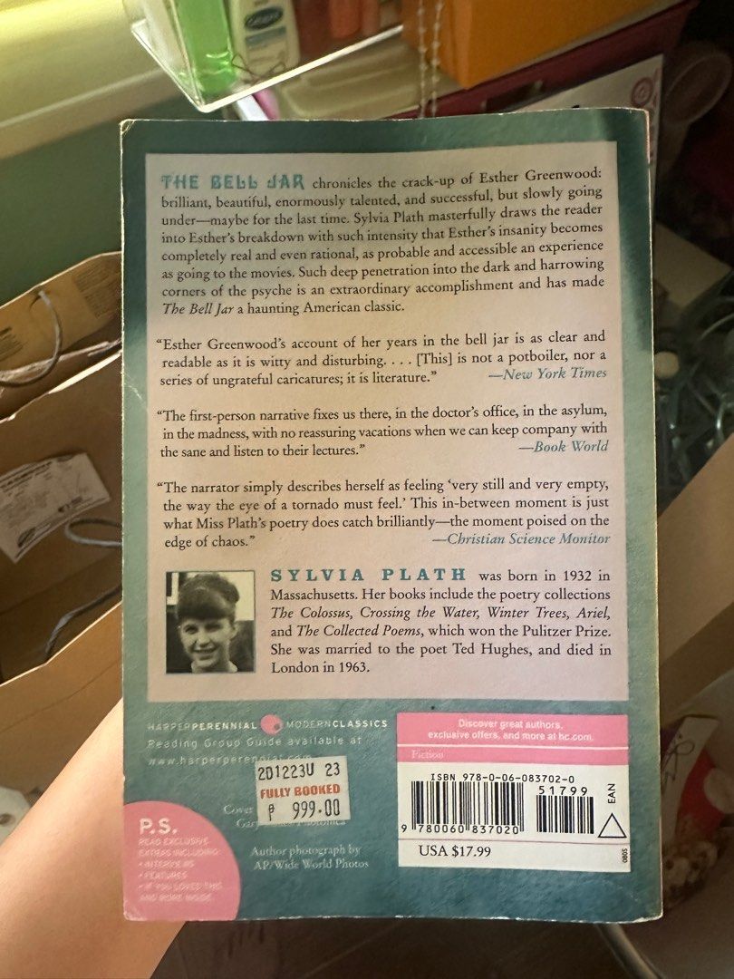 The Bell Jar by Sylvia Plath (Category: Storybooks) located in Quezon City. Submitted by juliajoaquiin (Listing ID 1361840662, Image 2). Description: originally 1k! rfs: need extra cash i accept gcash and BPI .