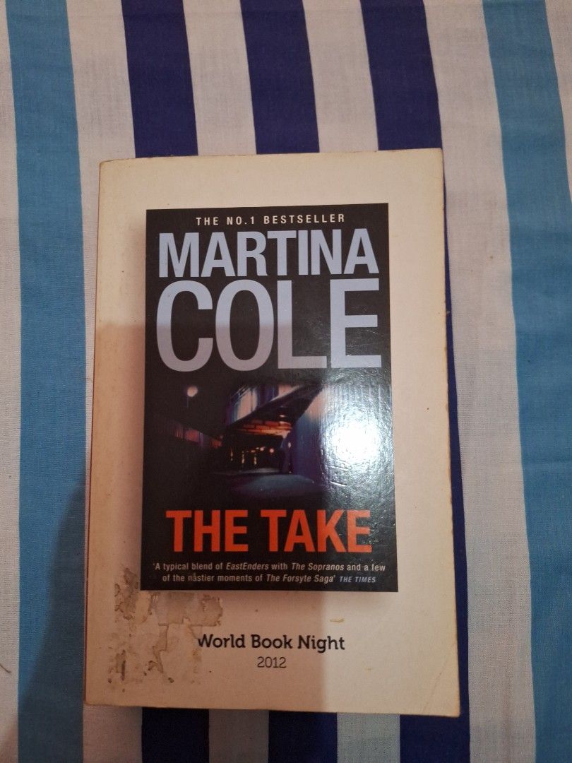 The Take by Martina Cole (Category: Storybooks) located in Cagayan de Oro. Submitted by audcast (Listing ID 1361853623, Image 1). Description: The Take by Martina Cole Paperback, in good condition, pages are old Buyer will shoulder SF - J&T delivery - Meet up if within the city Location: Cagayan de Oro.