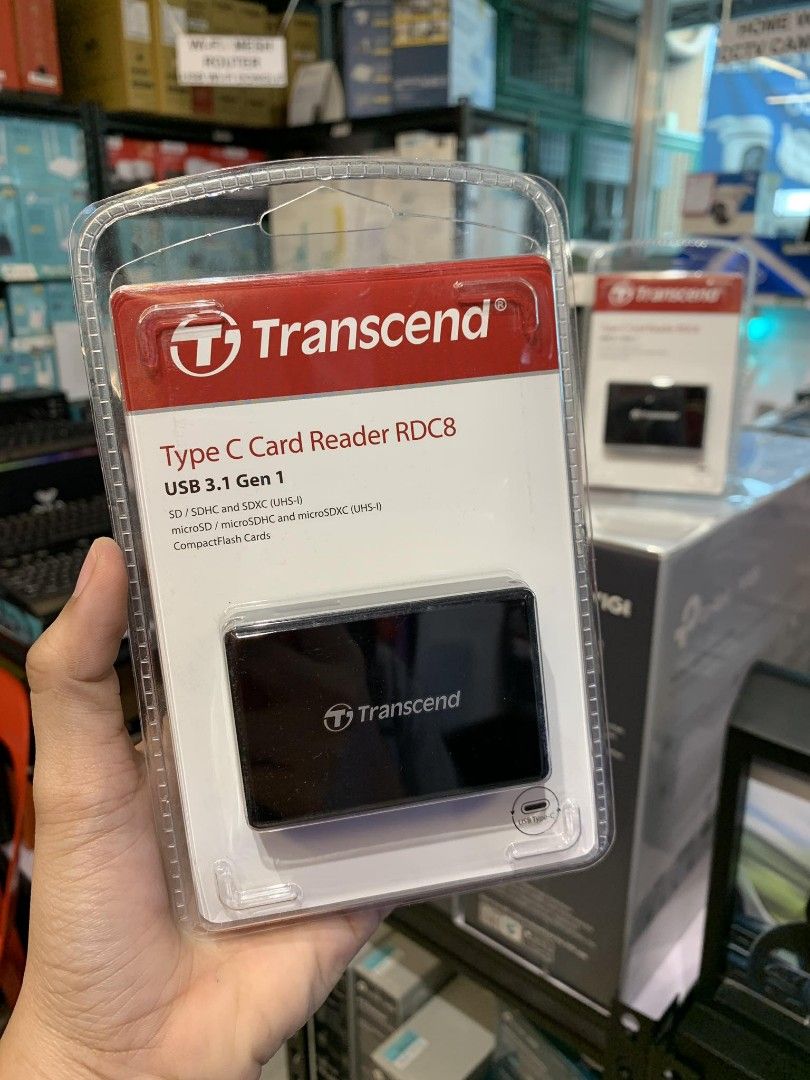 Transcend RDC8 Type-C microSD/SD/CF Card Reader USB 3.1 (Category: Computer Parts) located in Makati City. Submitted by slaccessoriesshop (Listing ID 1361826425, Image 2). Description: Transcend RDC8 Type-C microSD/SD/CF Card Reader USB 3.1 TS-RDC8K2 💥 ELECTRONICS, COMPUTER ACCESSORIES AND APPLIANCES 💥 All Items - Original / Brand New / Sealed We issue SALES INVOICE With WARRANTY RECEIPT With TECHNICAL SUPPORT Accepting BULK ORDERS We are OPEN 