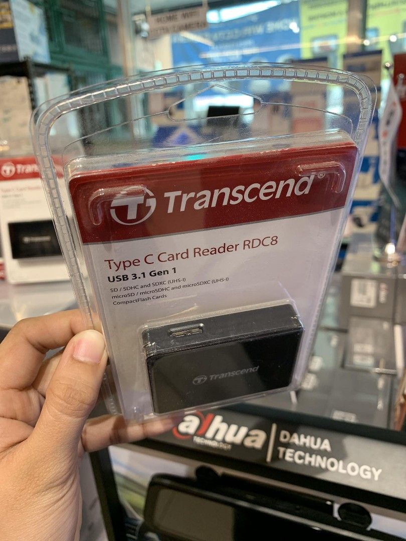 Transcend RDC8 Type-C microSD/SD/CF Card Reader USB 3.1 (Category: Computer Parts) located in Makati City. Submitted by slaccessoriesshop (Listing ID 1361826425, Image 1). Description: Transcend RDC8 Type-C microSD/SD/CF Card Reader USB 3.1 TS-RDC8K2 💥 ELECTRONICS, COMPUTER ACCESSORIES AND APPLIANCES 💥 All Items - Original / Brand New / Sealed We issue SALES INVOICE With WARRANTY RECEIPT With TECHNICAL SUPPORT Accepting BULK ORDERS We are OPEN 