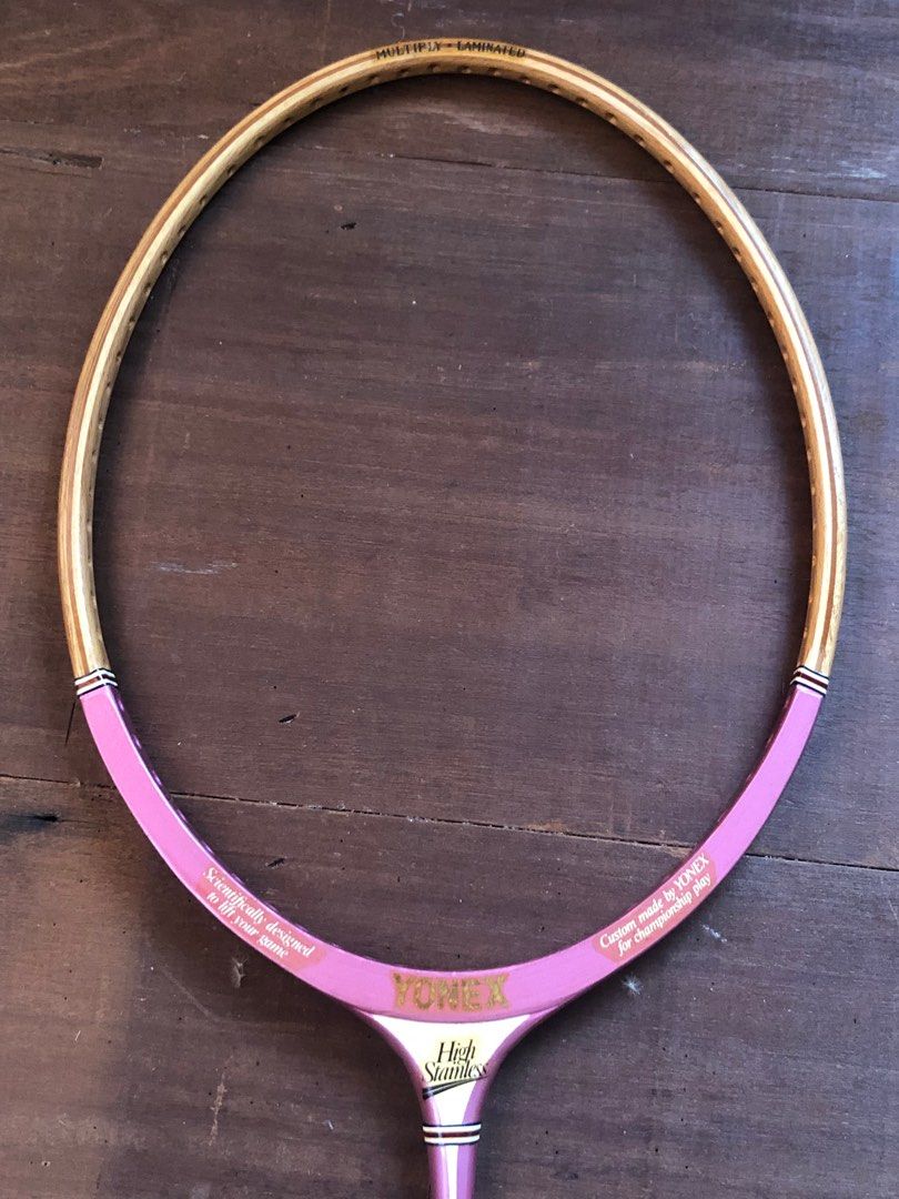Vintage wooden badminton racket YONEX B-9000, Sports Equipment 