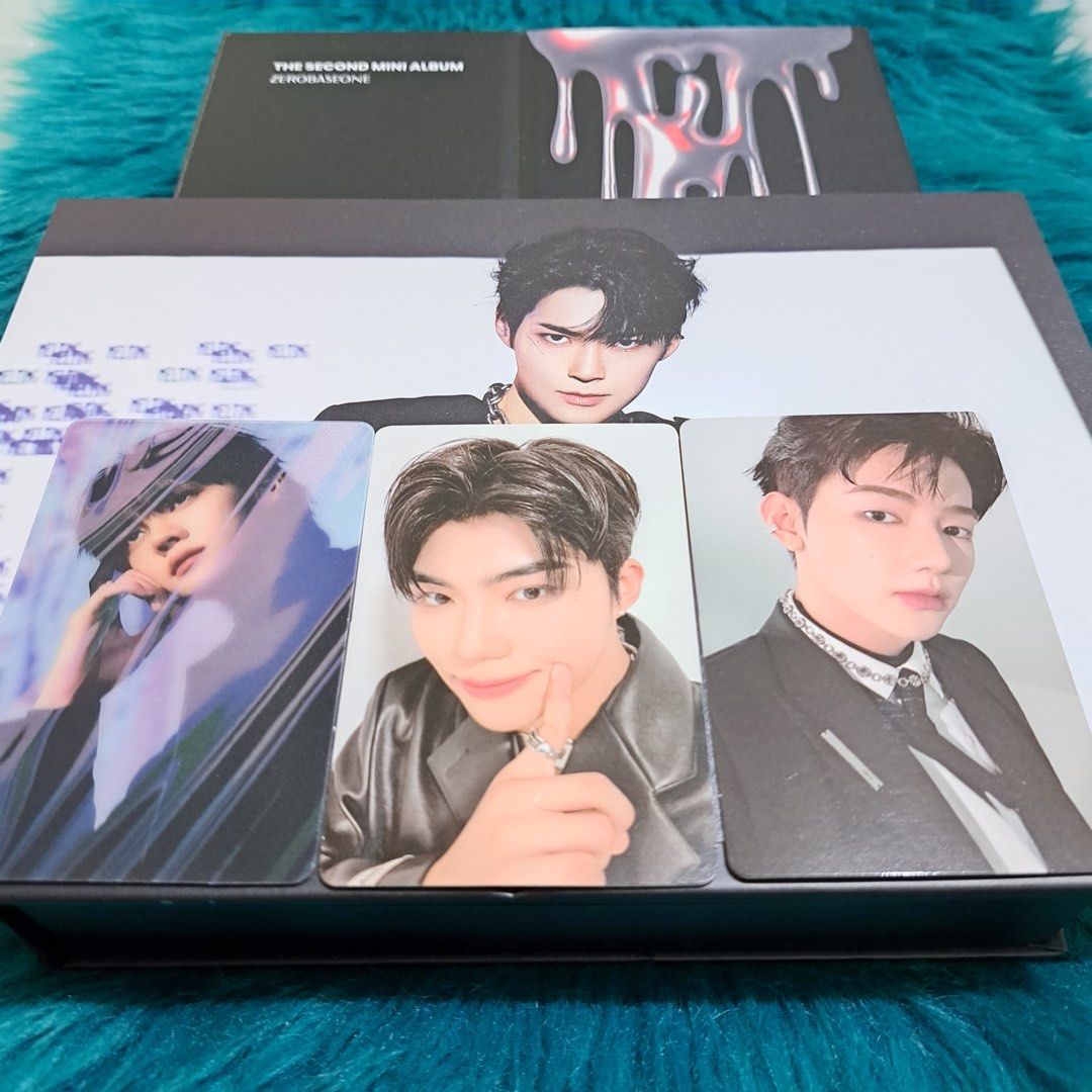 ZEROBASEONE Album and Photocards (Category: CDs & DVDs) located in Naga. Submitted by mariecan (Listing ID 1361905974, Image 1). Description: Hanbin Melpo Album Beatroad POB 550 Hanbin YITS Album Makestar POB 570 Hanbin YITS Album KTOWN4U POB 390 Hanbin YITS Album PC (w/ PC mark) 140 Hanbin YITS Album PC (w/ PC mark) 140 Zhang Hao YITS Witmuu Digipack LD 630 Zhang Hao YITS Album KTOWN4U POB 380 Zhang Hao YITS Album Namil POB 670 Gyuvin YITS Witmu