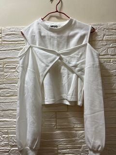 小露膊白色衛衣64231048733698110