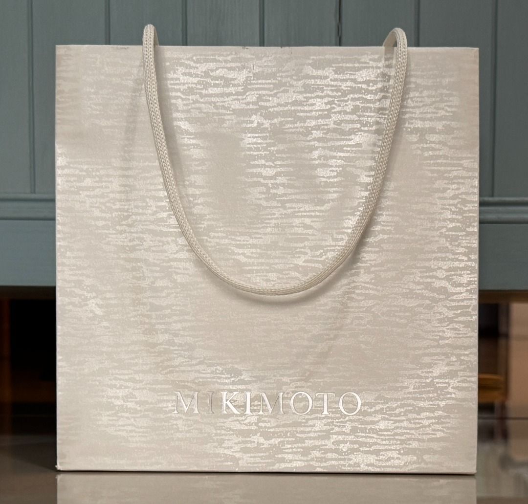 真精品購物紙袋BaoBao Issey Miyake Mikimoto Georg Jensen, 哩
