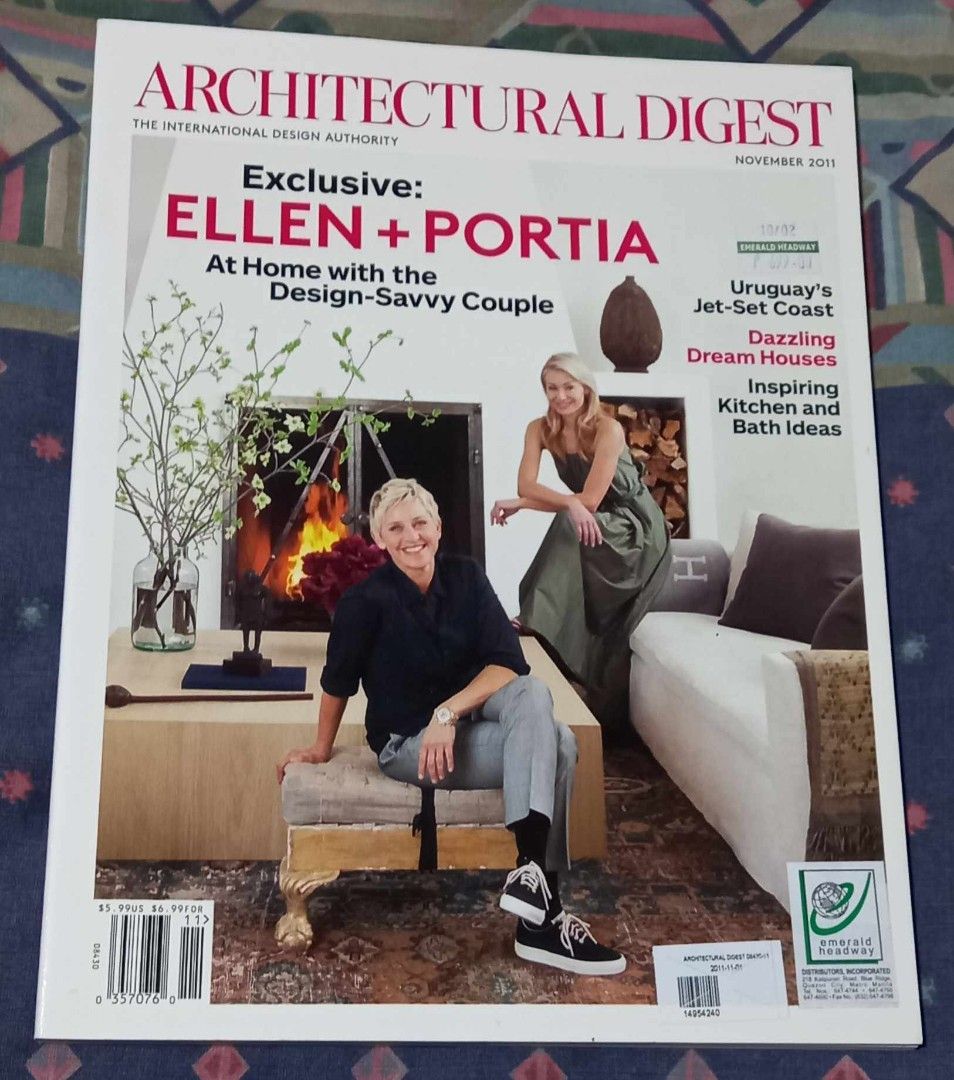 Architectural Digest (issue November 2011) (Category: Magazines) located in Tanay. Submitted by the4thram (Listing ID 1361965968, Image 1). Description: .