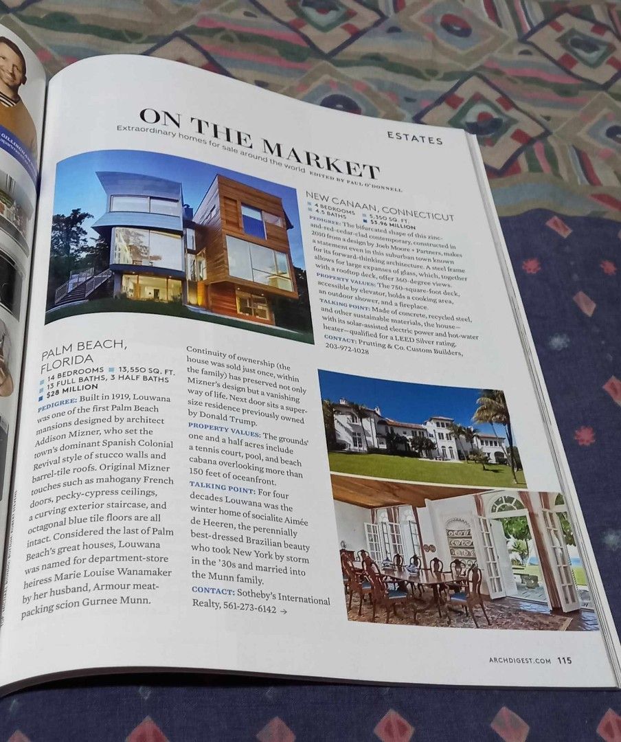 Architectural Digest (issue November 2011) (Category: Magazines) located in Tanay. Submitted by the4thram (Listing ID 1361965968, Image 3). Description: .
