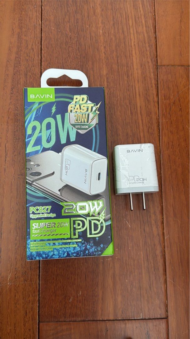 Bavin Type C Super 20W Fast Charger (Category: Chargers & Cables) located in Quezon City. Submitted by anjlco2017 (Listing ID 1362034242, Image 1). Description: Brand New .