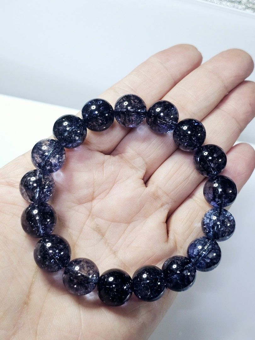 Natural Sparkling Blue Phantom Crystal 满天星蓝幽灵, 11mm++ Natural Sparkling Blue Phantom Crystal 满天星蓝幽灵, 11mm++
