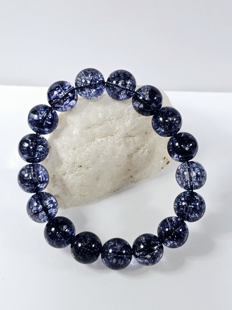 Natural Sparkling Blue Phantom Crystal 满天星蓝幽灵, 11mm++ Natural Sparkling Blue Phantom Crystal 满天星蓝幽灵, 11mm++
