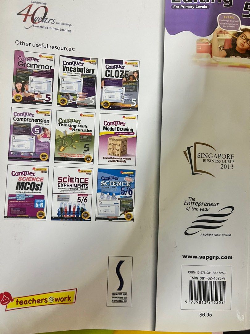 Conquer Editing for Primary Levels Workbook 5, Hobbies & Toys, Books ...
