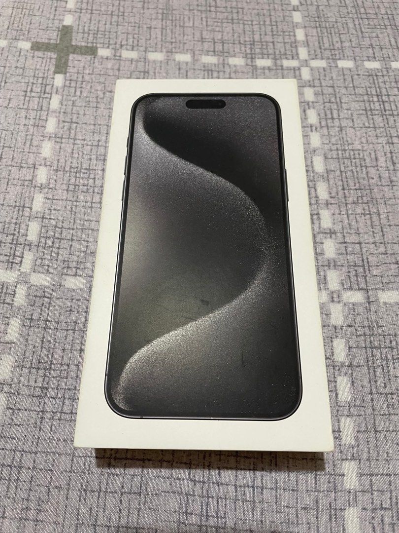 iPhone 15 Pro Max 1TB Black Titanium (Category: iPhone 15 Series) located in Muntinlupa City. Submitted by itsdialpz (Listing ID 1361432598, Image 1). Description: Selling this slightly used iPhone 15 Pro Max 1TB in Black Titanium Got this in Hong Kong last 2023 during its release. This is an HK variant so it’s dual sim card slot Unit is smooth and looks new Only used as a backup phone Inclusive of box and complete accessories with unused cables 