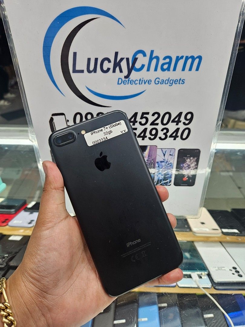 iPhone 7+ 32gb (Category: iPhone 7 Series) located in Manila. Submitted by lucky.charm.gadgets (Listing ID 1362025230, Image 2). Description: iPhone 7+ 32gb GLOBLE LOCKED NTC APPROVED 100% ORIGINAL TEST TO SAWA BAGO BAYARAN BAWAL SA MAARTE *Replaced LCD DAHIL BASAG Pero di nakaka apekto sa smooth performance Test to sawa bago bayaran MAGBASA KA MUNA BAGO KA MAG REACT ! Buy at your own risk 😊 For fast transaction call/text 09279452049,09704549350
