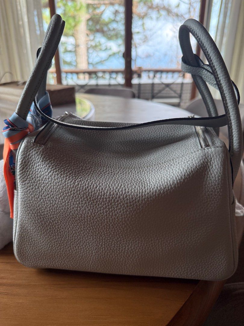 Lindy Style 26 cm (Category: Luxury Bags & Wallets) located in Manila. Submitted by luxrus (Listing ID 1362011737, Image 2). Description: Real Togo leather from Germany using Gutermann thread. Impeccable craftmanship. Palladium hardware powder blue. Beautiful bag. Purchased last year on a European trip. Used twice..