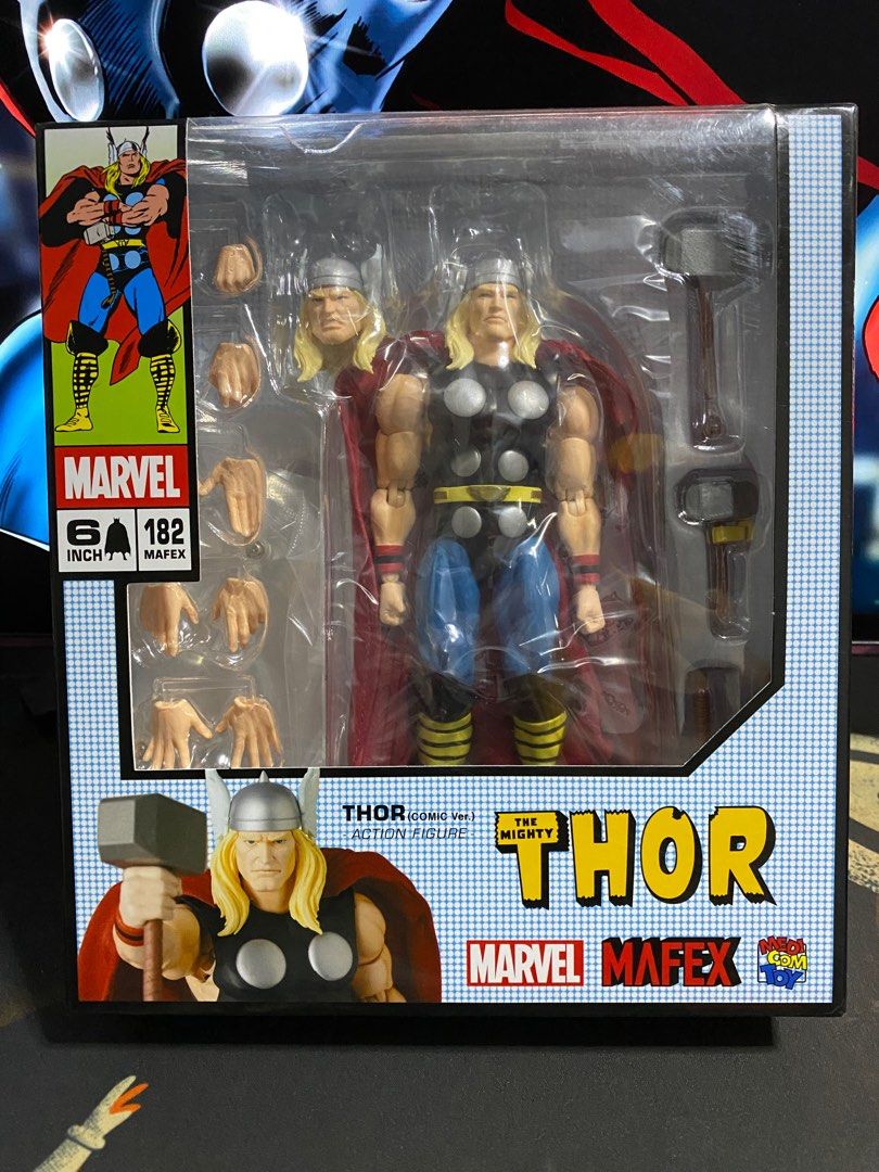 Mafex The Mighty Thor 182 (Comic Version) (Category: Figurines & Statues) located in Mandaluyong City. Submitted by jeromeeasy (Listing ID 1361956934, Image 2). Description: For sale and open for trades ‼️ MISB/SEALED Mafex Thor 182 (Comic) ⚡️ Pristine box condition for collectors 9.5/10 Price is slightly negotiable (please wag mahiya maghaggle or magoffer, madali at maayos ako kausap 💯) Mandaluyong loc Gcash/Metrobank LBC and Lalamove ready 24/