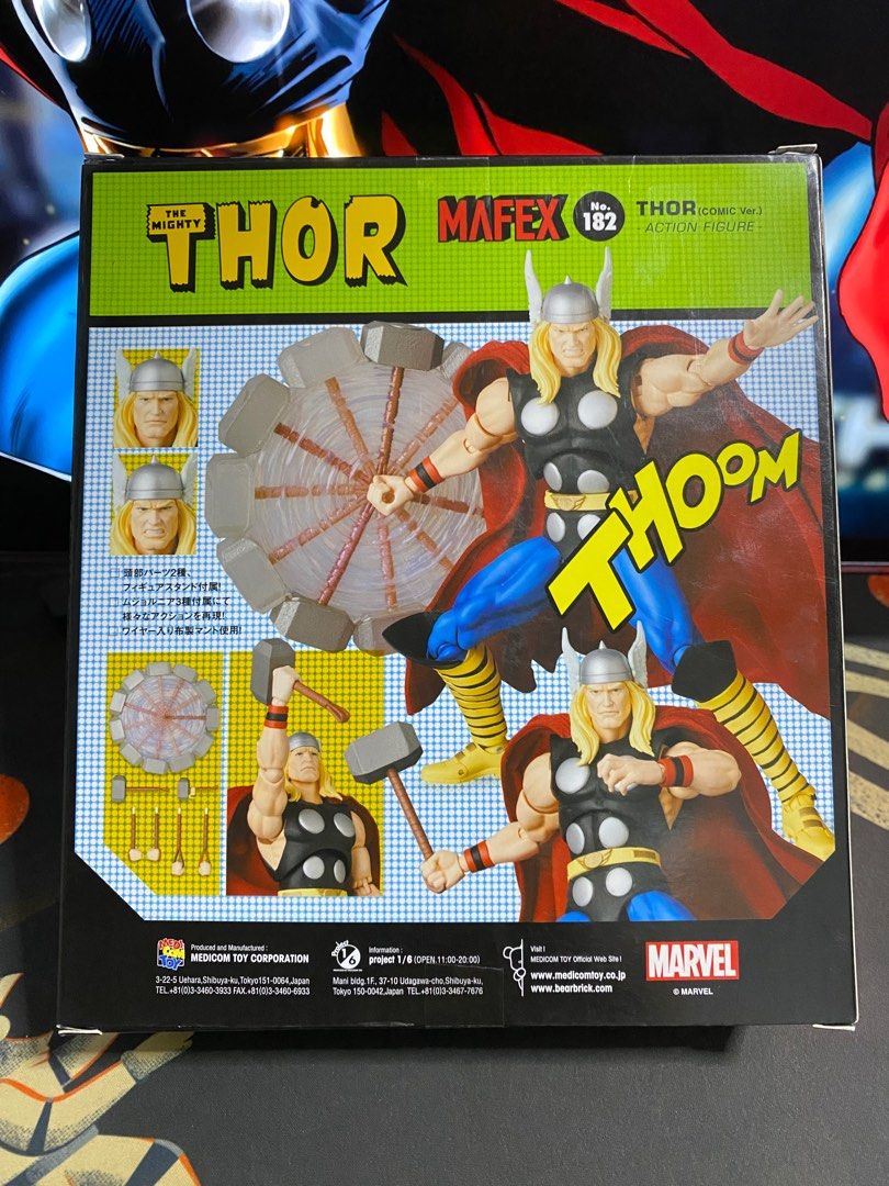 Mafex The Mighty Thor 182 (Comic Version) (Category: Figurines & Statues) located in Mandaluyong City. Submitted by jeromeeasy (Listing ID 1361956934, Image 3). Description: For sale and open for trades ‼️ MISB/SEALED Mafex Thor 182 (Comic) ⚡️ Pristine box condition for collectors 9.5/10 Price is slightly negotiable (please wag mahiya maghaggle or magoffer, madali at maayos ako kausap 💯) Mandaluyong loc Gcash/Metrobank LBC and Lalamove ready 24/