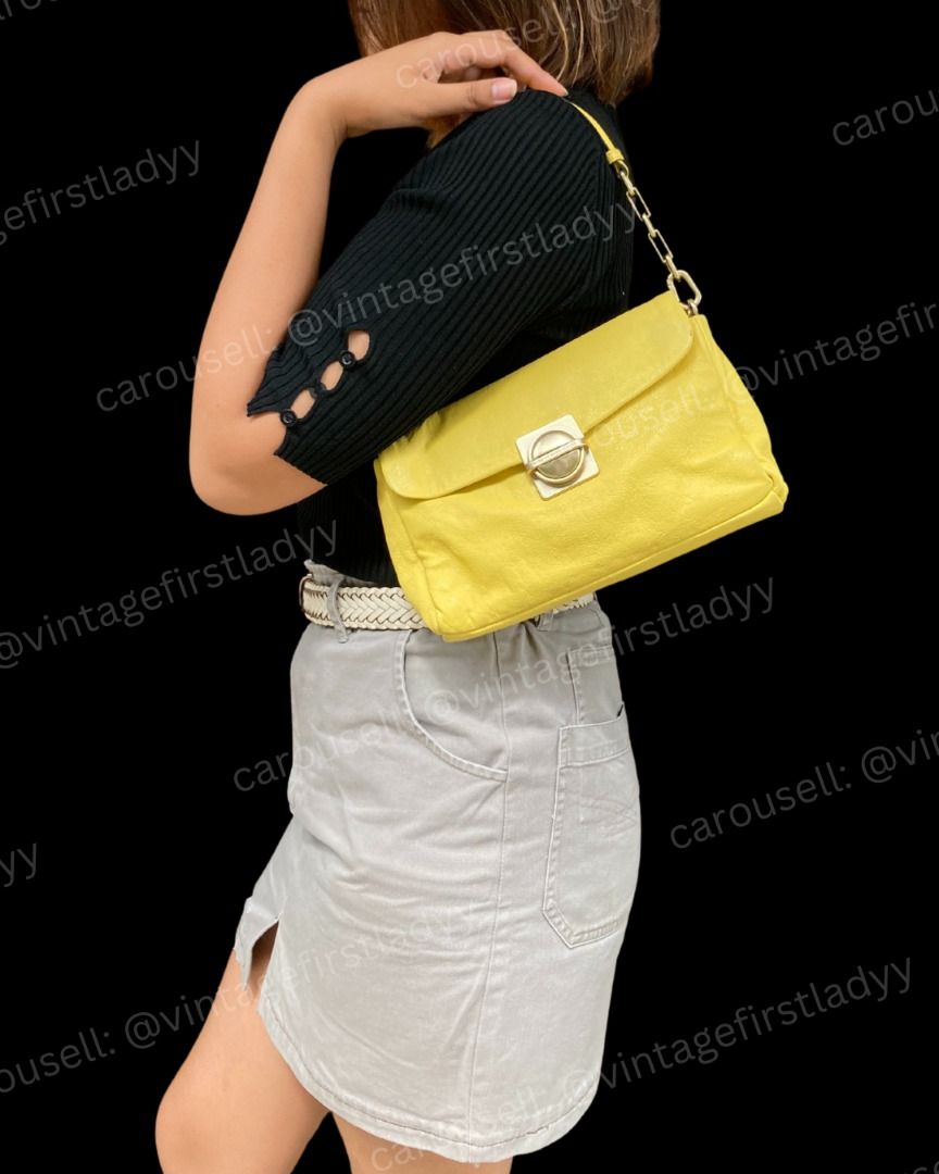 Marc Jacobs Lemon Yellow Kili Bag (Category: Luxury Bags & Wallets) located in Los Banos. Submitted by thevintagecoffer (Listing ID 1353741030, Image 2). Description: LIKE NEW!! (we can negotiate).