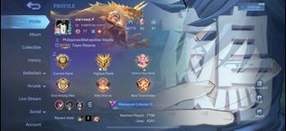 MLBB ACCOUNT FS! (Legend Skin of Your Choice)