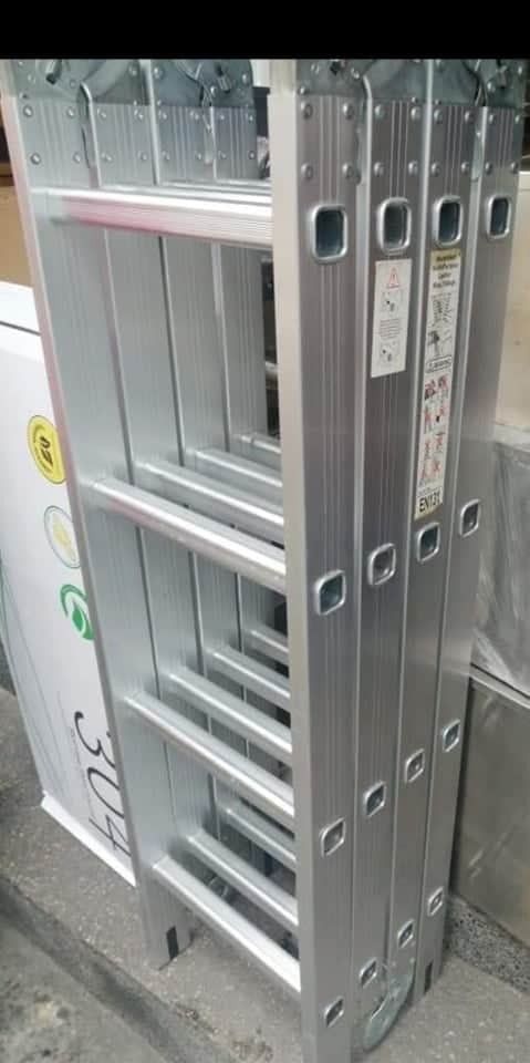 Multipurpose ladder (Category: Ladders & Steps) located in Manila. Submitted by brightstar.b55721 (Listing ID 1361978671, Image 2). Description: Heavy duty Ladder 180kg capacity 4fold size💥 ●12steps ●16steps ●20steps Good quality Free delivery in metro manila cash on deliver.