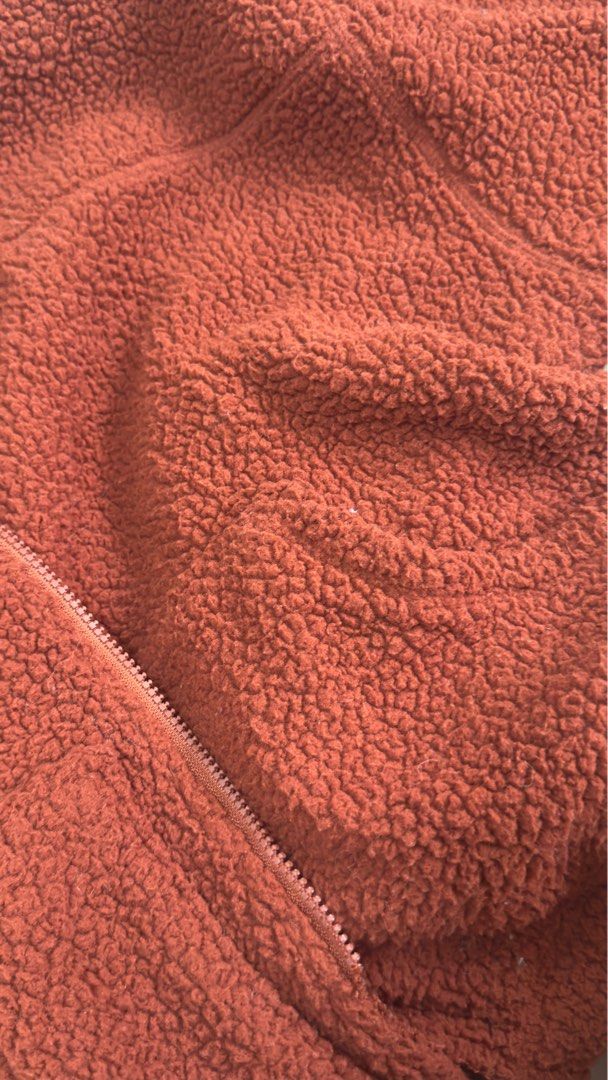 Old Navy Rust Orange Fluffy Jacket (Category: Coats, Jackets and Outerwear) located in Marikina City. Submitted by decltqueen (Listing ID 1362065877, Image 3). Description: Used once in Korea (makapal sya girls) - bought it from instagram Flaws: zipper not working Not sure if orig na old navy, but does the work and nice quality for sure My size is 2XL to 3XL In the photo i have three layers underneath.