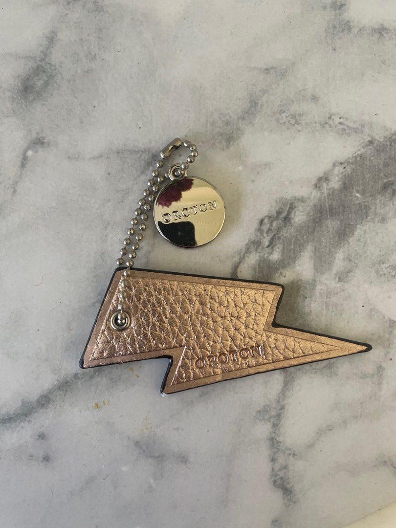 Oroton Lightning Bolt Bag Charm (Category: Women's Accessories) located in Sydney. Submitted by amyrmcg (Listing ID 1361963554, Image 1). Description: Adorable lightning bolt Oroton bag charm. RRP $50. Price includes shipping Australia wide .