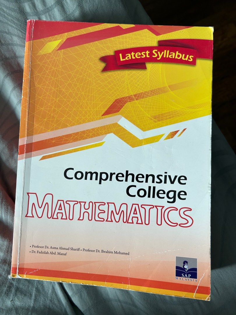 Pre University Math Book Pre-University Mathematics (A-levels, foundation, Matriculation, STPM ...