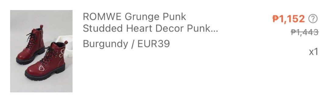 ROMWE Grunge Punk Heart Decor Boots (Category: Boots) located in Santa Rosa. Submitted by seolarlee (Listing ID 1361998370, Image 3). Description: Used once during Stray Kids' Dominate in Bulacan Worn for 4hrs lang. Mostly nakaupo since seated naman yung con and 5pm na ko nagpunta sa Ph Arena. Very good condition!.