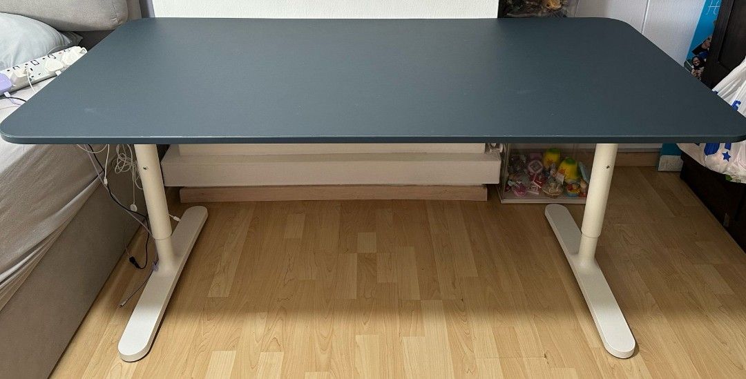 Study Table (Category: Tables & Sets) located in Singapore. Submitted by ptan (Listing ID 1362116546, Image 1). Description: 150x80cm. bought in mid 2024. like new. item dismantled for easy carry. buyer need to self pick up at CCK n assembly..