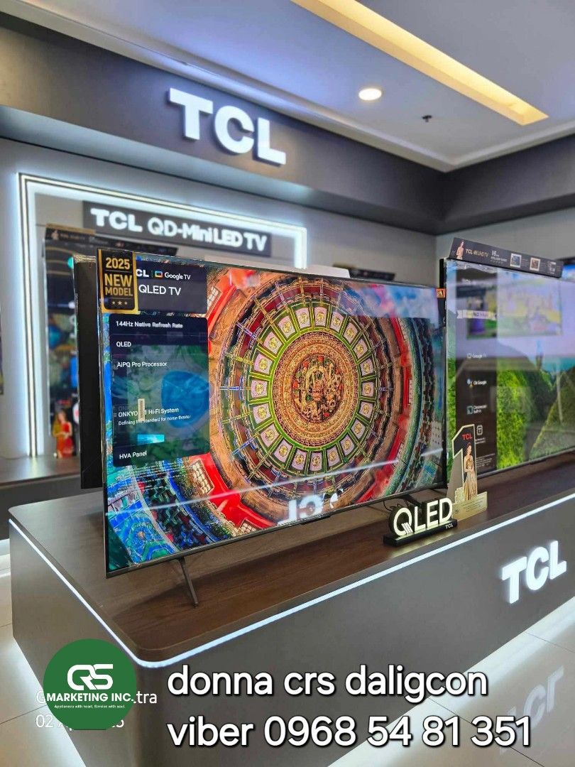 Tcl qled 2025 model (Category: Projectors) located in Manila. Submitted by donnasagao03665 (Listing ID 1362014218, Image 2). Description: 💚 TCL QLED 2025 TV 2025 MODEL INTRODUCTORY SALE 43P7K 50P7K 55P7K 65P7K 75P7K 55P8K 65P8K 75P8K 85P8K 98P8K 💚 📍 ENTRY MODEL 4K QLED 43P7K - 19,100 50P7K - 20,900 55P7K - 22,800 65P7K - 35,900 75P7K - 46,000 📍 4K QLED HVA PANEL 120HZ 55P8K - 26,300 65P8K - 38,600 75P8K - 54,900 85P8K - 77,200 98P8K - 116,000
