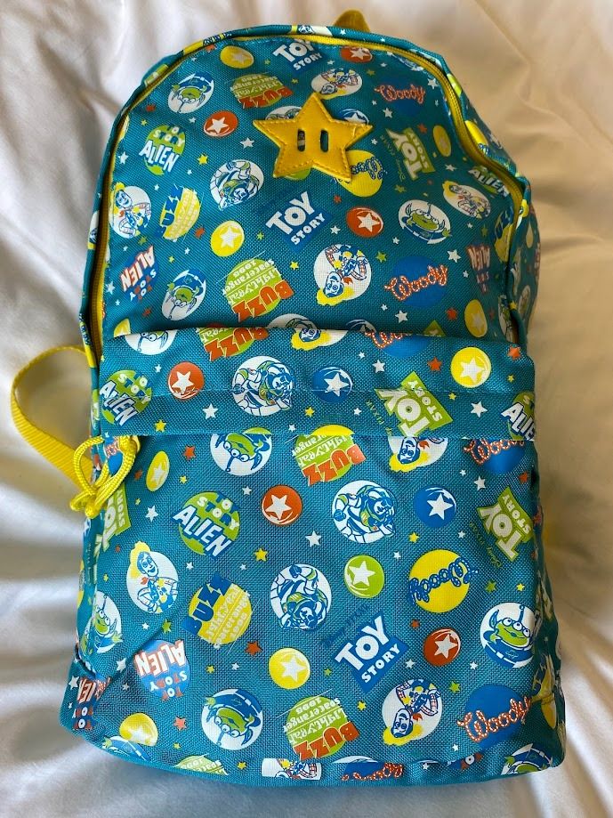 Toy Story Disney Pixar Backpack (Category: Backpacks) located in Cainta. Submitted by tipidmode2023 (Listing ID 1362016584, Image 1). Description: Actual picture posted. Binili sa Japan nung nagpunta sa Disney. Pick-up or Lalamove only. Location: San Roque Cainta Rizal.