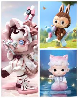 Popmart Finding Mokoko series Seen Her Skullpanda, Hobbies