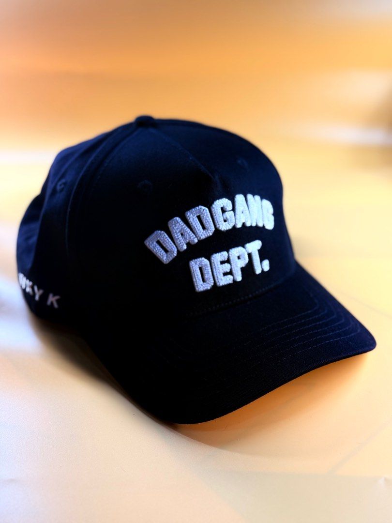 5 panel A frame outdoor cap by Dad Gang (Category: Caps & Hats) located in Makati City. Submitted by ides.ph (Listing ID 1362230099, Image 2). Description: For Sale! DAD GANG DEPT. BLACK TRUCKER HAT Size: One size fits most (for big heads) Fabric: Cottown Twill/Mesh Trucker Closure: Snapback For: Unisex Brand: Dad Gang Product link: https://capusa.nyc/es/products/dadgang-triple-black-leather-trucker For only : ₱1350 Dm us to purchase.
